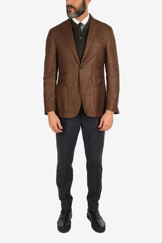 ID silk and cashmere IDENTITY 2-button blazer