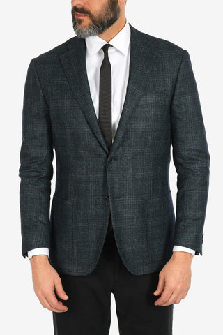 plaid LEADER SOFT 2-button blazer
