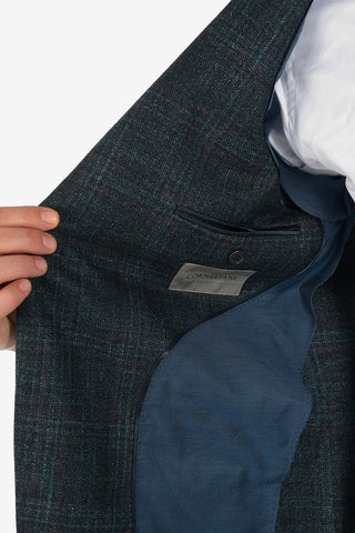 plaid LEADER SOFT 2-button blazer