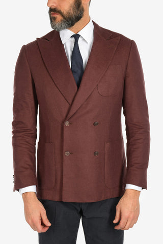 silk and cashmere ACADEMY double-breasted blazer