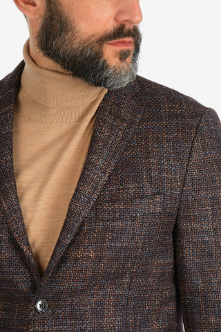 silk and virgin wool GATE 2-button blazer