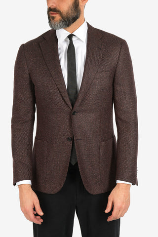 silk and virgin wool GATE 2-button blazer