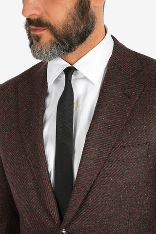 silk and virgin wool GATE 2-button blazer
