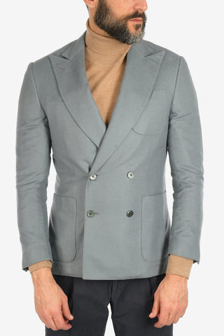silk and cashmere ACADEMY SOFT double-breasted blazer