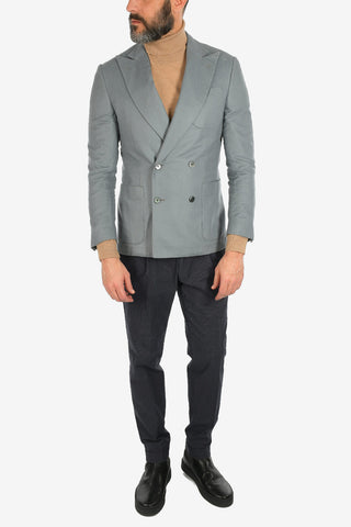 silk and cashmere ACADEMY SOFT double-breasted blazer