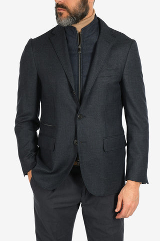ID virgin wool 3-button blazer