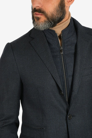ID virgin wool 3-button blazer