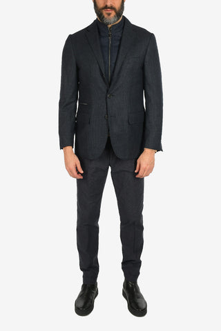 ID virgin wool 3-button blazer