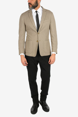 ID silk and cashmere 2-button blazer