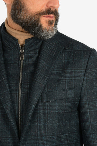 ID tartan IDENTITY 2-button blazer
