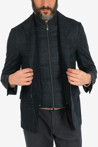 ID tartan IDENTITY 2-button blazer