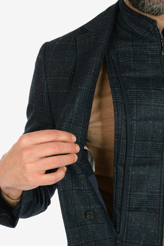 ID tartan IDENTITY 2-button blazer