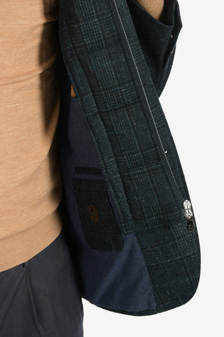 ID tartan IDENTITY 2-button blazer