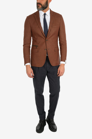 virgin wool and cashmere GATE 2-button blazer