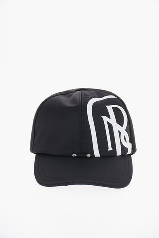 Fabric SPLIT MONOGRAM PIERCED Cap