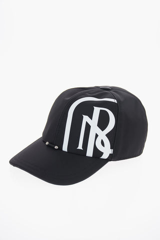 Fabric SPLIT MONOGRAM PIERCED Cap