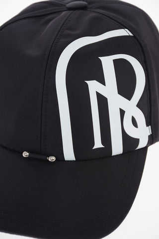 Fabric SPLIT MONOGRAM PIERCED Cap