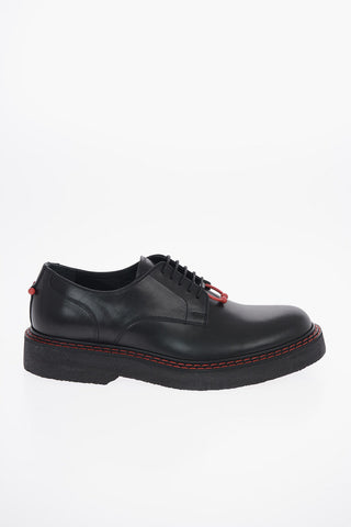 Leather MONOGRAM PIERCED PUNK Derby Shoes