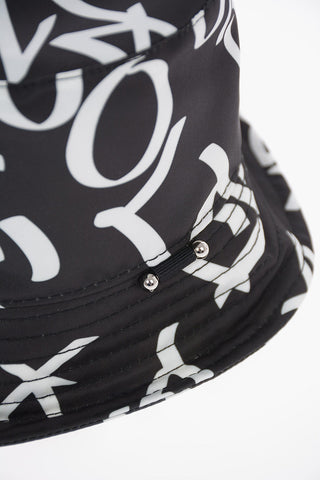 Fabric Printed PIERCED GRAFFITI Bucket Hat