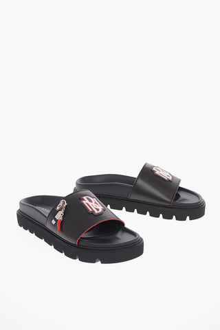 Leather MONOGRAM Slides Sandals