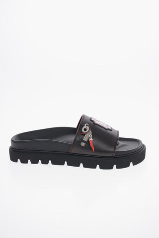 Leather MONOGRAM Slides Sandals