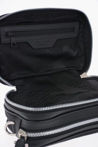 Textile BALLISTIC PIERCED Toiletry Bag with Leather Trimmings