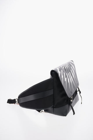 Borsa Messanger FAIRISLE THUNDERBOLT in Tessuto e Pelle