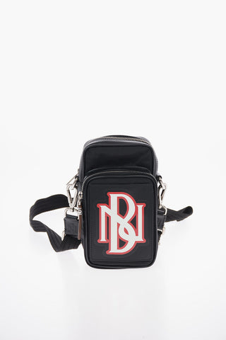 PIERCED MONOGRAM VARSITY Bag with Leather Details and Removable Shoulder Strap