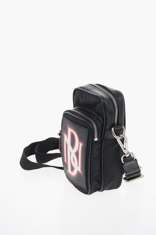 PIERCED MONOGRAM VARSITY Bag with Leather Details and Removable Shoulder Strap