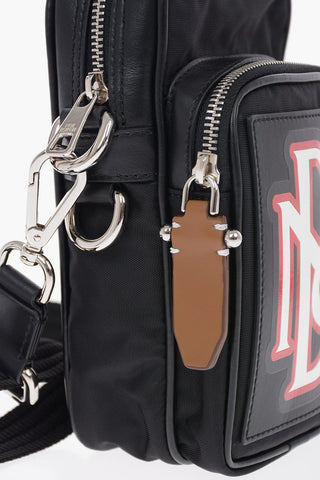 PIERCED MONOGRAM VARSITY Bag with Leather Details and Removable Shoulder Strap