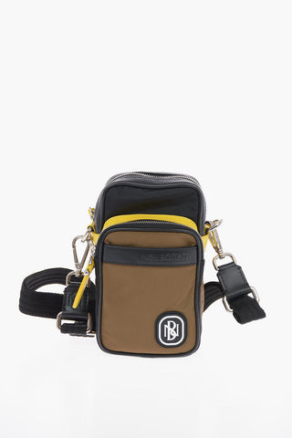 PIERCED HYBRID FLIGHT Crossbody Bag with Leather Trimmings