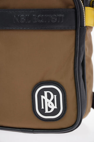 PIERCED HYBRID FLIGHT Crossbody Bag with Leather Trimmings
