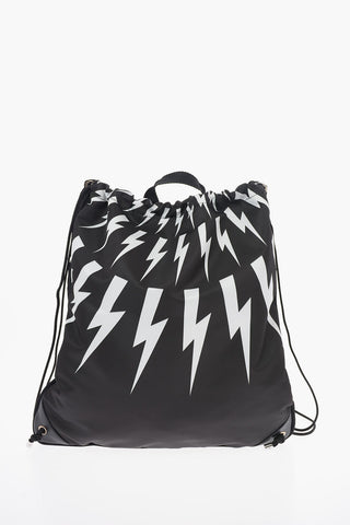 Printed Fabric Backpack SOFT with Drawstring