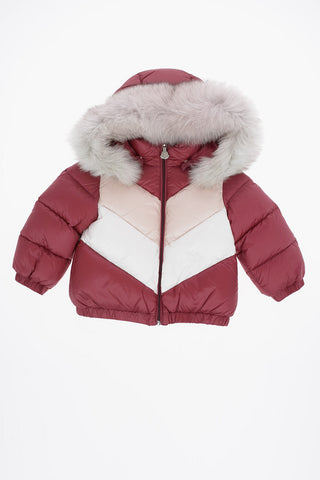 Real Fur Details BLANDINE Set Down Jacket and Pants