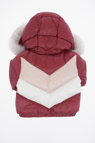 Real Fur Details BLANDINE Set Down Jacket and Pants
