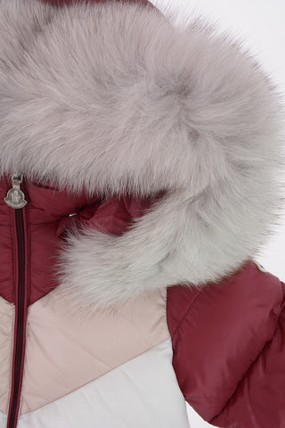 Real Fur Details BLANDINE Set Down Jacket and Pants