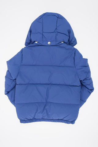 Logo Printed Hooded Down Jacket