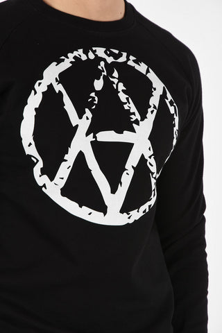 Cotton Printed Crew-Neck Sweatshirt
