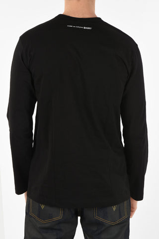 SHIRT Cotton Crew-Neck Long Sleeve T-Shirt