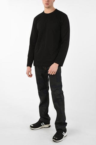 SHIRT Cotton Crew-Neck Long Sleeve T-Shirt