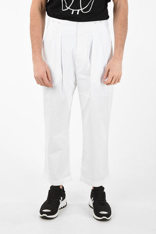 Double Pleat ACE Pants with Suspenders Buttons 