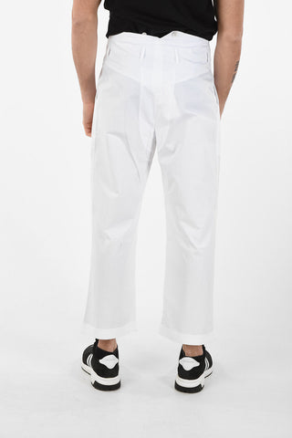 Double Pleat ACE Pants with Suspenders Buttons 