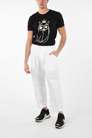 Double Pleat ACE Pants with Suspenders Buttons 