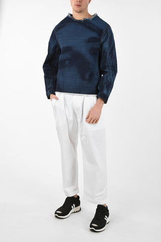 Frayed Hem PHOTOGRAPHIC Denim Shirt