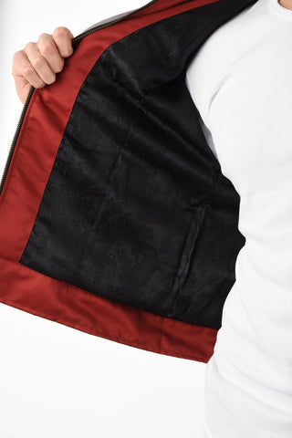 INK BLOT TRACK  jacket with Zip Closure 