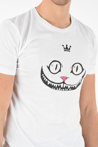 Cheshire Cat Printed Crew-Neck T-Shirt