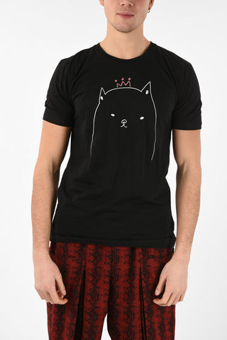 Kitten Printed Crew-Neck T-Shirt