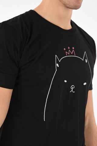Kitten Printed Crew-Neck T-Shirt