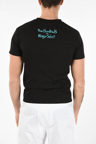 T-Shirt Girocollo in Cotone Stampata