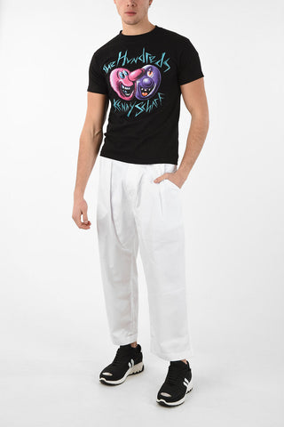T-Shirt Girocollo in Cotone Stampata